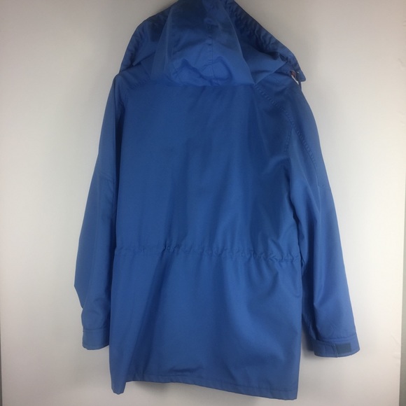 Pacer Jacket zipper front hooded blue vintage Size 16 - Picture 3 of 8